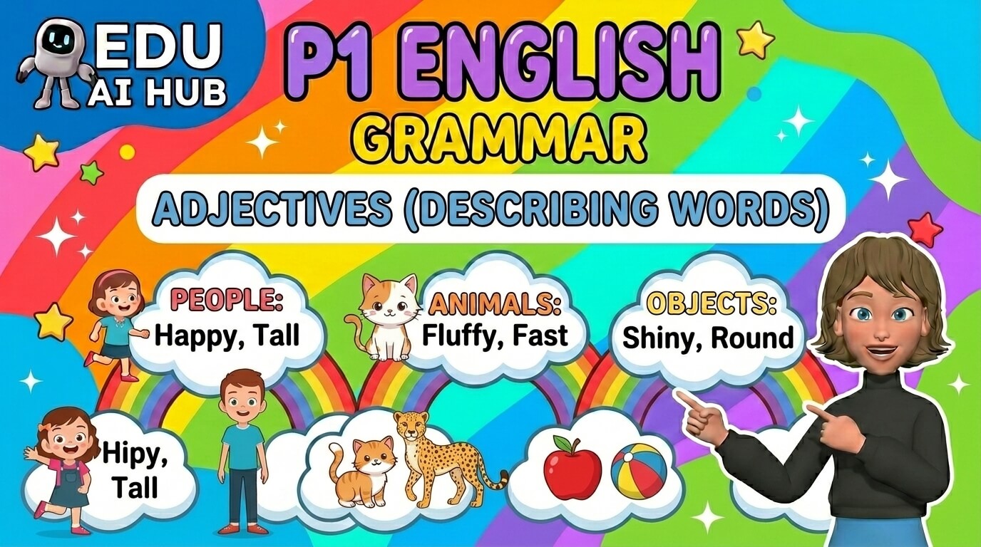 Adjectives (describing words) → Grammar