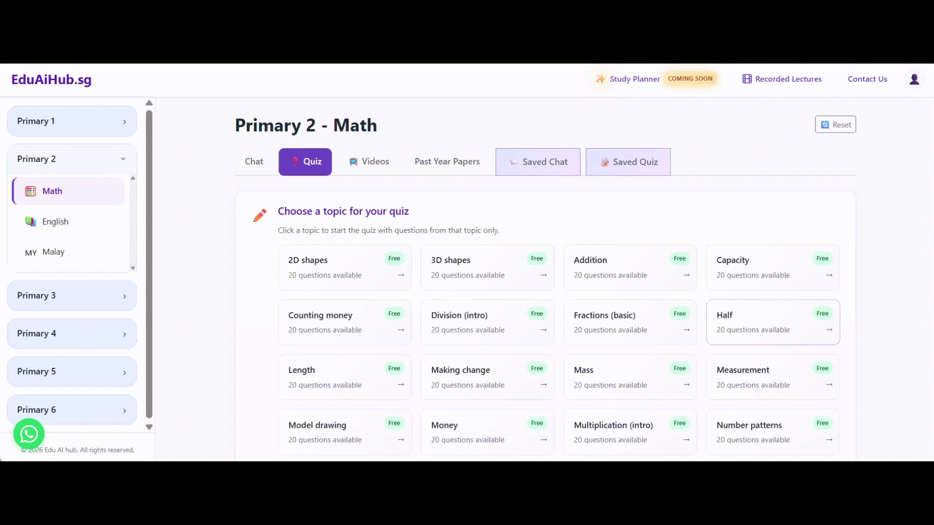 Practice and revise demo